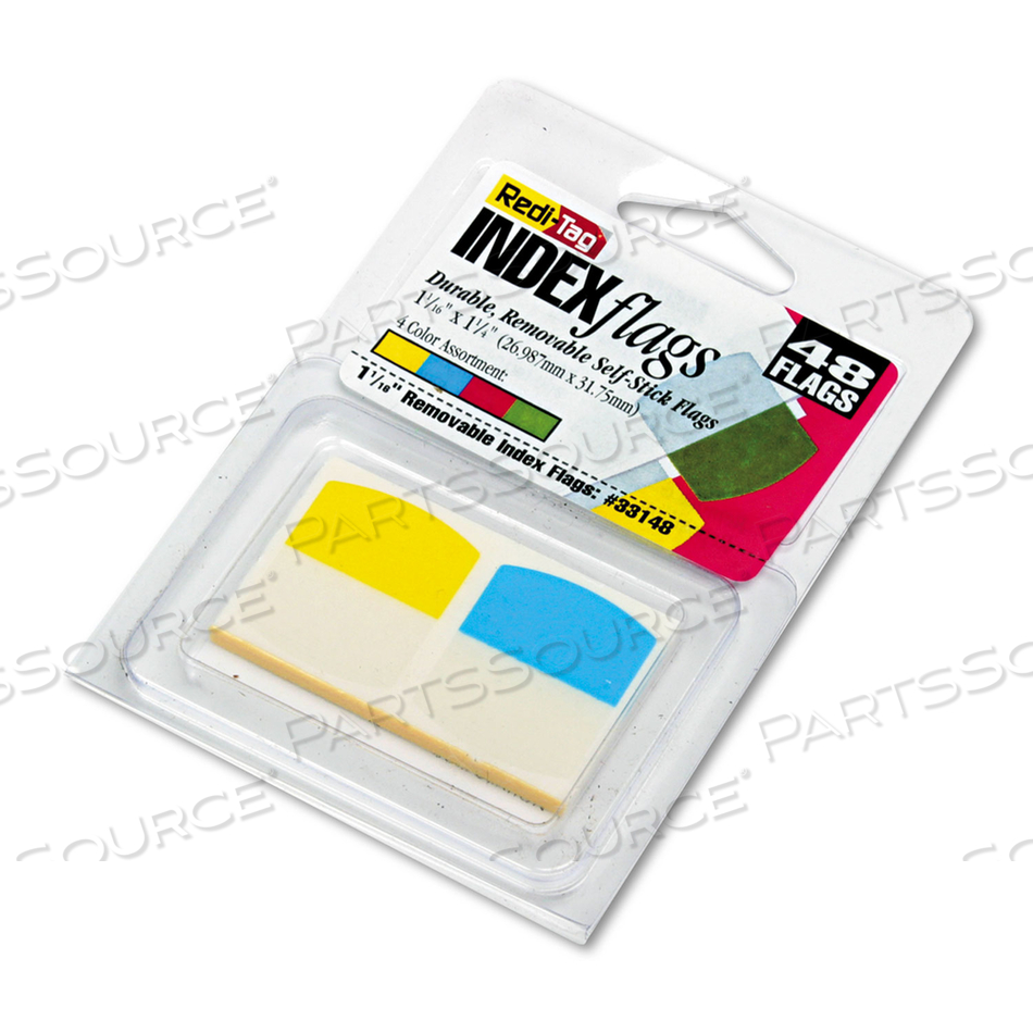WRITE-ON INDEX TABS, 1/5-CUT, ASSORTED COLORS, 1.06" WIDE by Redi-Tag WRITE-ON INDEX TABS, 1/5-CUT, ASSORTED COLORS, 1.06" WIDE by Redi-Tag