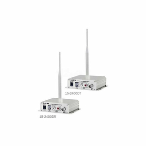 COP SECURITY TRANSMITTER & RECEIVER KIT, 2.4 GHZ, 100MW RF OUTPUT, DIGITAL WIRELESS A/V/D by SPT Security