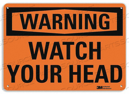 WARNING SIGN WATCH YOUR HEAD 10 IN H by Lyle Signs Inc. WARNING SIGN WATCH YOUR HEAD 10 IN H by Lyle Signs Inc.