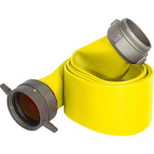 JAFX4 4 PLY FIRE HOSE, 5" X 100 FT, 250 PSI, YELLOW by Armored Textiles