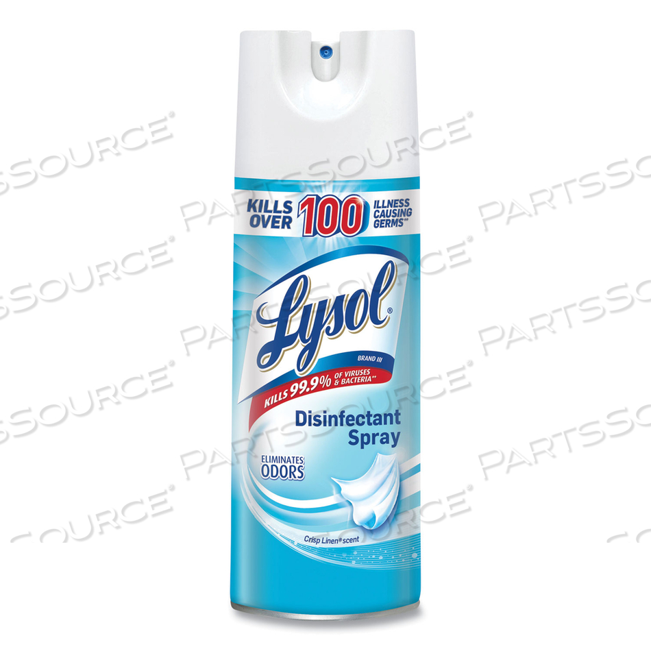 DISINFECTANT SPRAY, CRISP LINEN SCENT, 12.5 OZ AEROSOL SPRAY by Lysol DISINFECTANT SPRAY, CRISP LINEN SCENT, 12.5 OZ AEROSOL SPRAY by Lysol