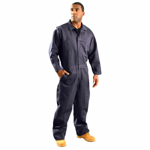 CLASSIC INDURA FLAME RESISTANT COVERALL NAVY, S by Occunomix