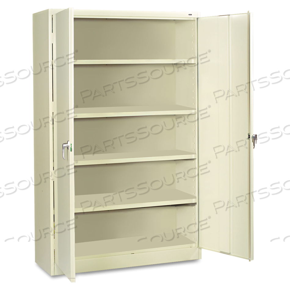 ASSEMBLED JUMBO STEEL STORAGE CABINET, 48W X 24D X 78H, PUTTY by Tennsco Corp.