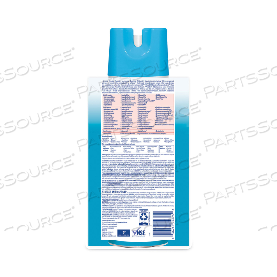 DISINFECTANT SPRAY, FRESH SCENT, 19 OZ AEROSOL SPRAY by Lysol DISINFECTANT SPRAY, FRESH SCENT, 19 OZ AEROSOL SPRAY by Lysol