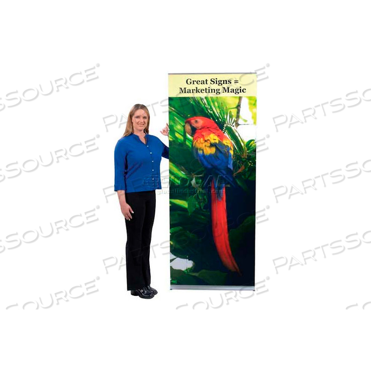 FLEXI BANNER STAND, SINGLE SIDED, 24"W 