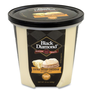 EXTRA SHARP WHITE CHEDDAR CHEESE SPREAD, 24 OZ TUB by Black Diamond