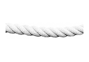 BARRIER ROPE 1-1/2 IN X 6 FT WHITE by Lawrence Metal BARRIER ROPE 1-1/2 IN X 6 FT WHITE by Lawrence Metal