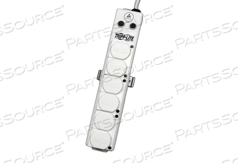 IV POLE STATIONARY 6 PORT POWER STRIP W/ POLE CLAMP by Secure Mount