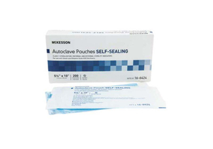 STERILIZATION POUCH, 5¼ X 10 INCH (200 PER BOX) by McKesson