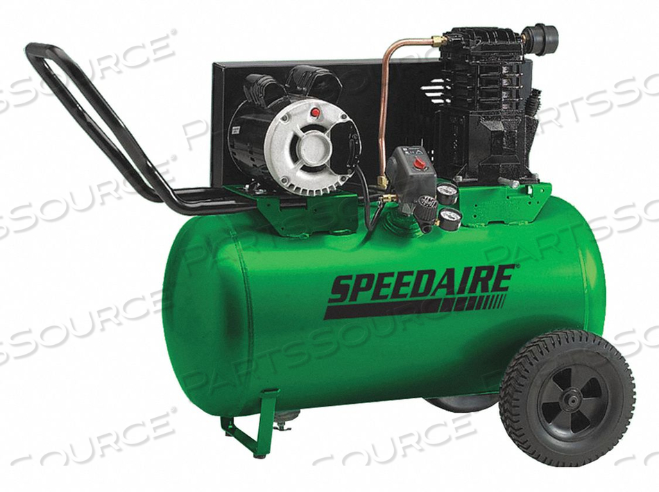 PORTABLE AIR COMPRESSOR 20GAL HORIZONTAL by Speedaire PORTABLE AIR COMPRESSOR 20GAL HORIZONTAL by Speedaire