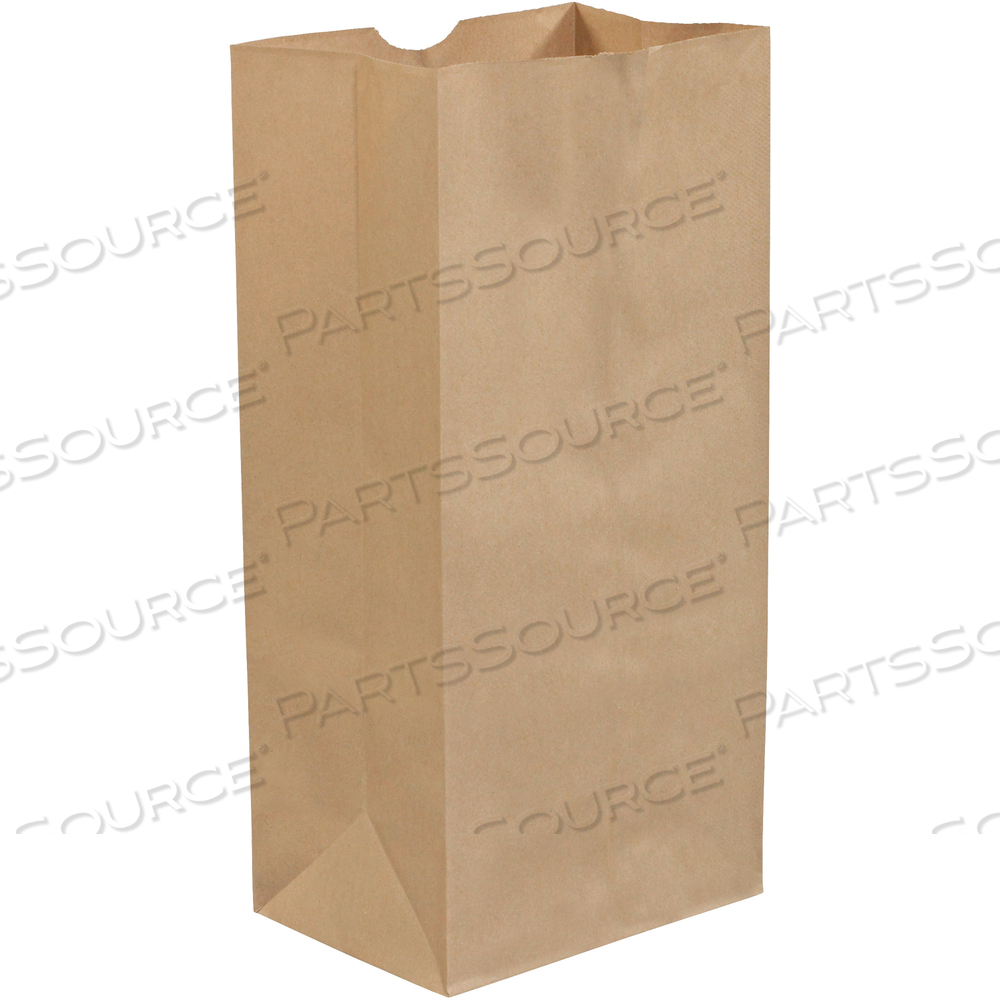 GROCERY BAGS, 8 1/4" X 5 1/4" X 18", KRAFT, 500/CASE by BOX Partners (Box Acquisitions, LLC)