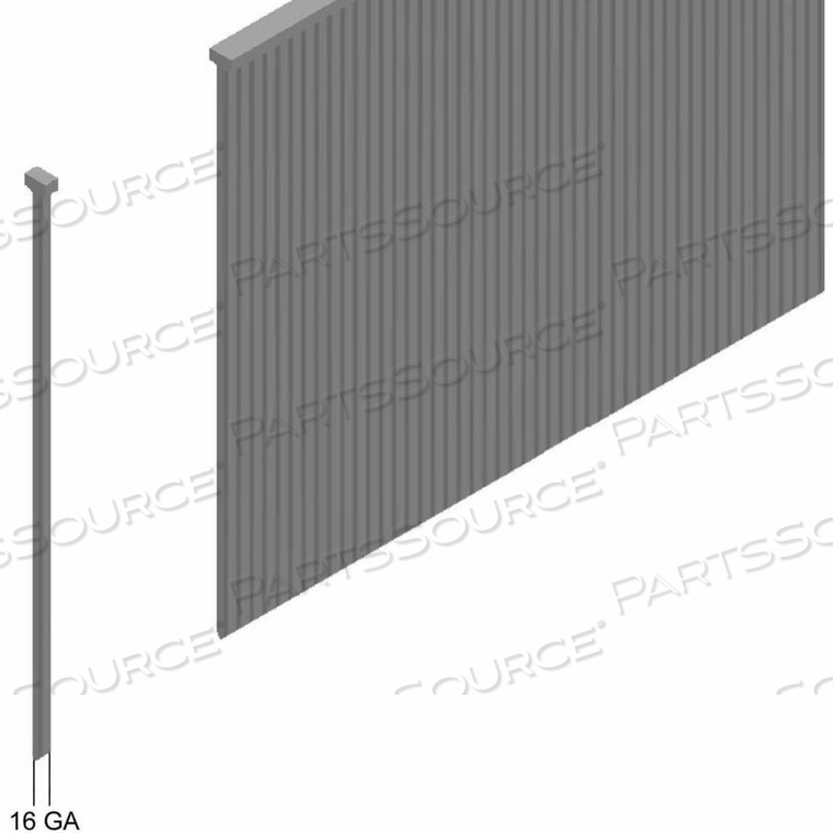16 GAUGE STRAIGHT FINISH NAIL - 2-1/2" LENGTH - 304 STAINLESS STEEL - PKG OF 2500 - MADE IN USA by Prebena 16 GAUGE STRAIGHT FINISH NAIL - 2-1/2" LENGTH - 304 STAINLESS STEEL - PKG OF 2500 - MADE IN USA by Prebena