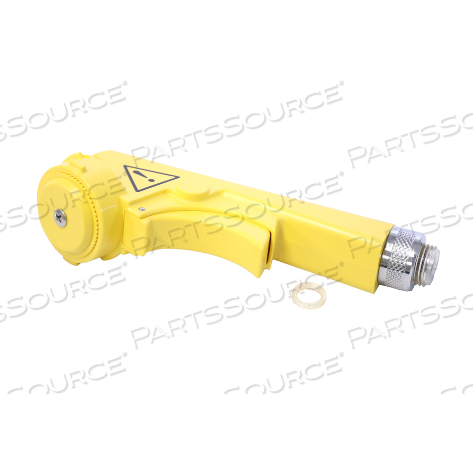 YELLOW SHOWER HANDLE FOR BATHROOM TUB by Arjo Inc.