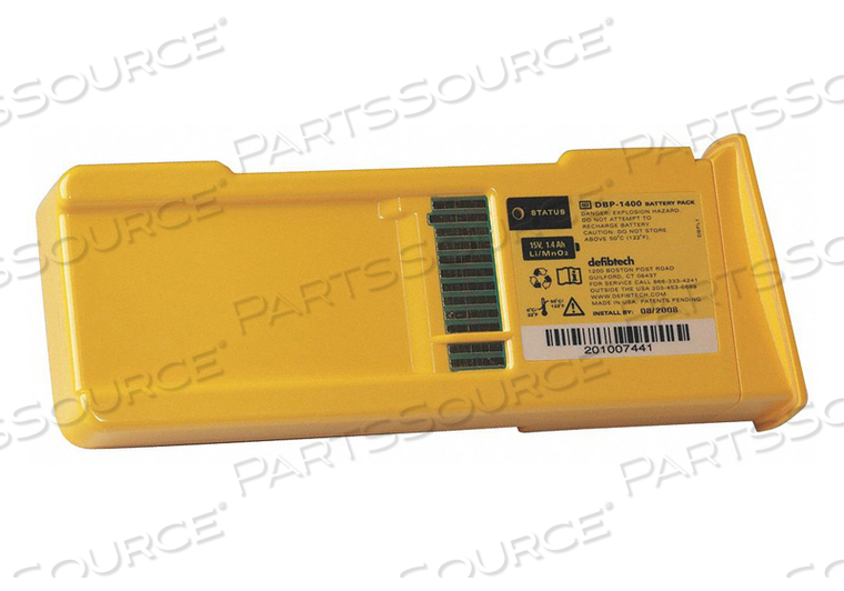STANDARD BATTERY PACK (DBP-1400), WITH 9V LITHIUM by Defibtech