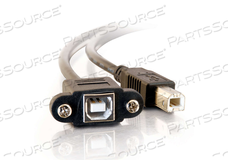 6IN USB 2.0 BF TO BM PANEL MOUNT CABLE by Legrand AV (C2G)