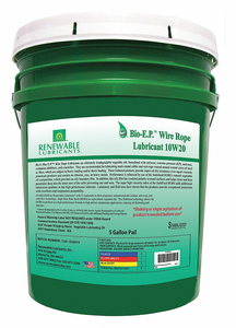 LUBRICANT PAIL YELLOW 5 GAL. by Renewable Lubricants