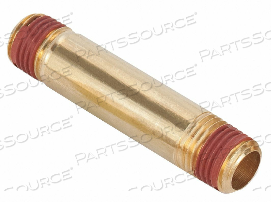 LONG PIPE NIPPLE 1/4 IN 2 IN L BRASS by Parker Hannifin Corporation