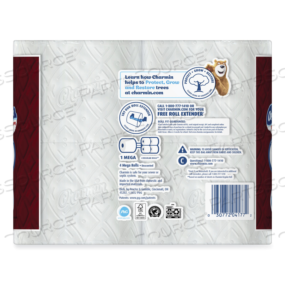 ULTRA STRONG BATHROOM TISSUE, SEPTIC SAFE, 2-PLY, WHITE, 242 SHEET/ROLL, 4/PACK, 8 PACKS/CARTON 