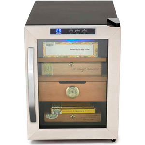 CIGAR COOLER HUMIDOR, STAINLESS STEEL, 1.2 CU. FT. by Whynter LLC CIGAR COOLER HUMIDOR, STAINLESS STEEL, 1.2 CU. FT. by Whynter LLC