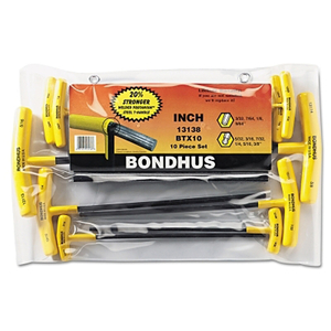 SET 10 BALL END/HEX GRADUATED T-HANDLES by Bondhus