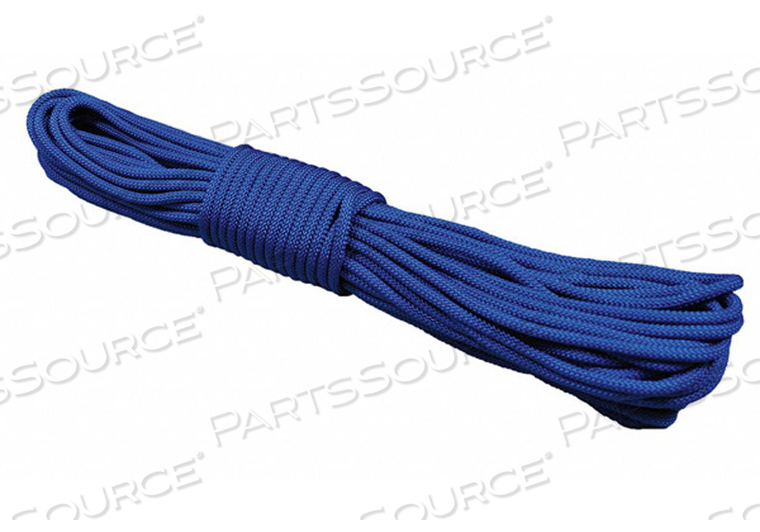 ROUND BRAID PPL ROPE 1/4IN DIA. 100FT L by All Gear ROUND BRAID PPL ROPE 1/4IN DIA. 100FT L by All Gear