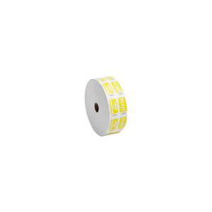 DOUBLE TICKET ROLL, YELLOW, 2000/ROLL by Sparco Products