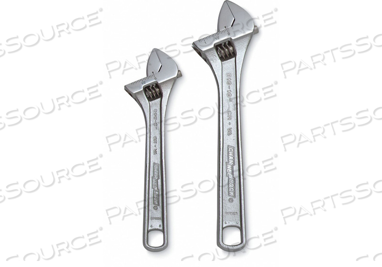 ADJ. WRENCH SET 6 10 CHROME 2 PC. by Channellock Inc. ADJ. WRENCH SET 6 10 CHROME 2 PC. by Channellock Inc.