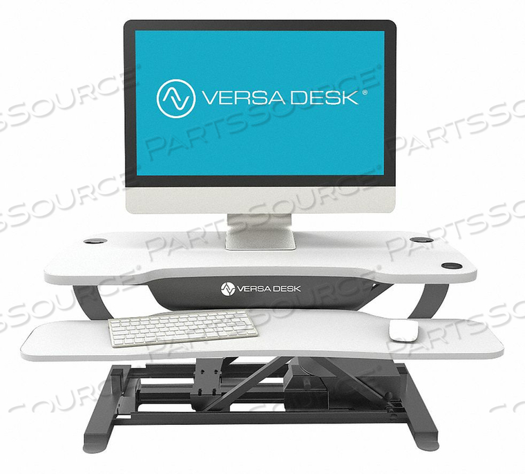 ELECTRIC ADJ DESK CONVERTER 36 W WHT by Versa Products, Inc. ELECTRIC ADJ DESK CONVERTER 36 W WHT by Versa Products, Inc.