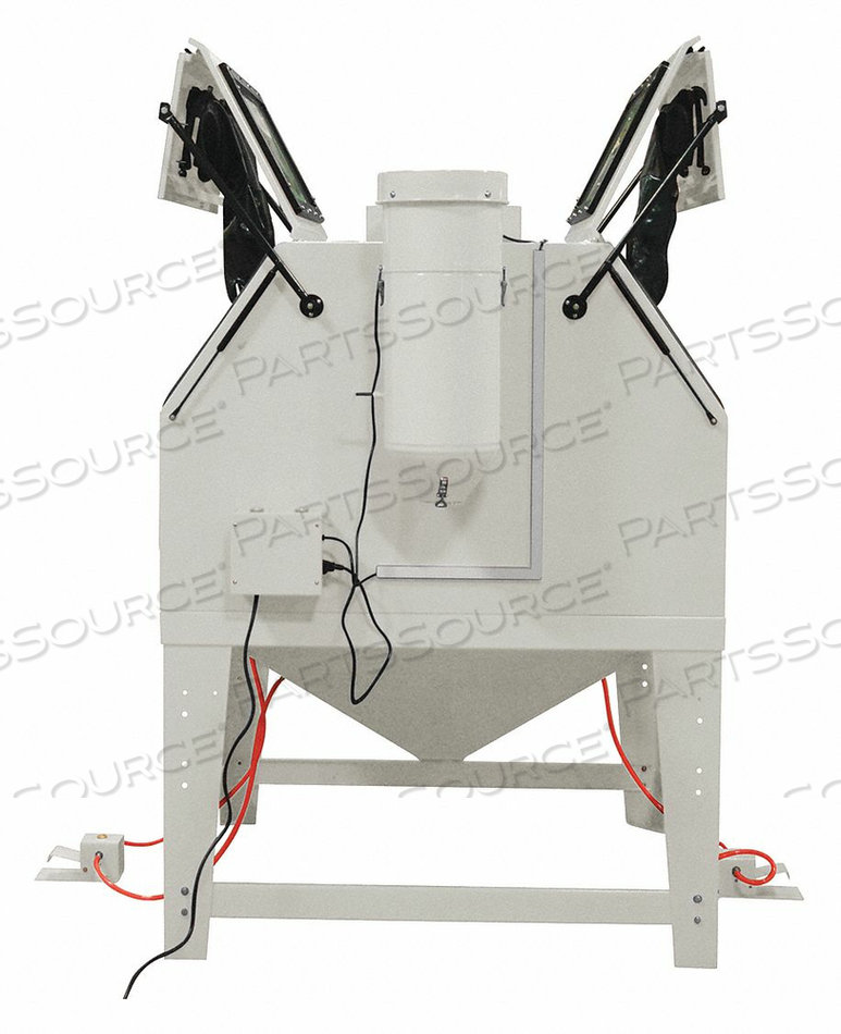 DUAL STATION ABRASIVE BLAST CABINET by Allsource Blasters & Equipment DUAL STATION ABRASIVE BLAST CABINET by Allsource Blasters & Equipment