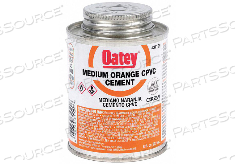 CEMENT LOW VOC 8 OZ. ORANGE by Oatey