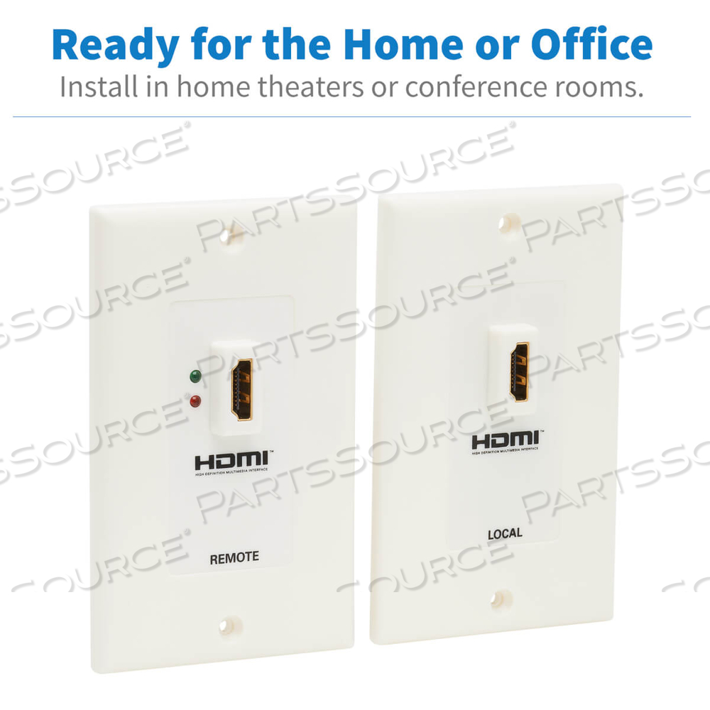HDMI OVER CAT5 CAT6 WALL PLATE EXTENDER TRANSMITTER RECEIVER TAA by Tripp Lite