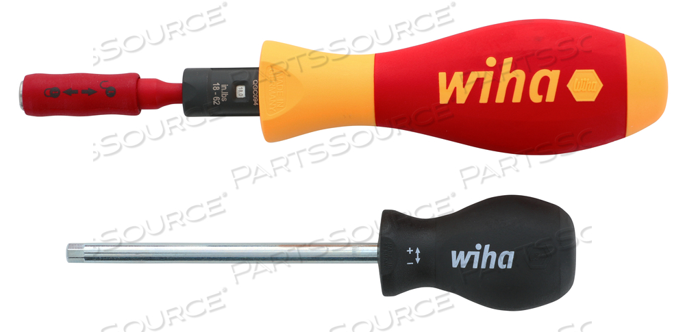 INSULATED TORQUEVARIO-S HANDLE 18-62 IN/LBS by Wiha Tools