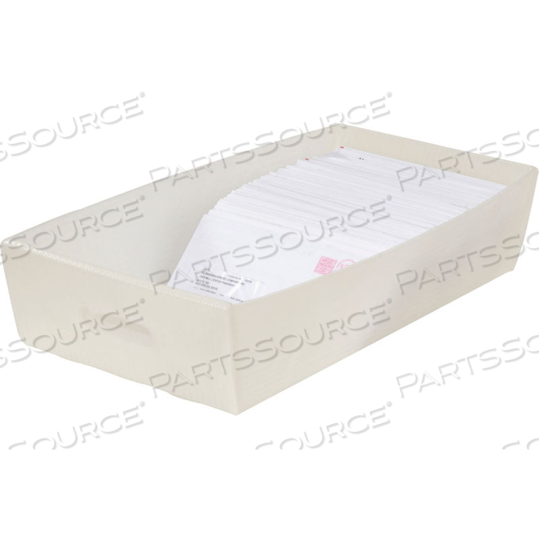 CORRUGATED PLASTIC MAIL TRAY 24-1/2 X 12 X 4-1/2 NATURAL by Minnesota Diversified Industries