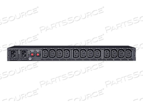 METERED ATS SERIES PDU24004, POWER DISTRIBUTION UNIT (RACK-MOUNTABLE), AC 200-240 V, 1-PHASE, SERIAL, INPUT: 2 X IEC 60320 C14, OUTPUT CONNE by CyberPower METERED ATS SERIES PDU24004, POWER DISTRIBUTION UNIT (RACK-MOUNTABLE), AC 200-240 V, 1-PHASE, SERIAL, INPUT: 2 X IEC 60320 C14, OUTPUT CONNE by CyberPower