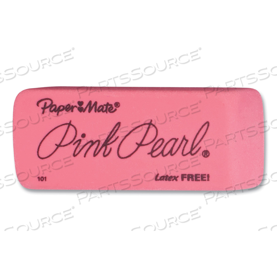 PINK PEARL ERASER, FOR PENCIL MARKS, RECTANGULAR BLOCK, LARGE, PINK by Paper Mate PINK PEARL ERASER, FOR PENCIL MARKS, RECTANGULAR BLOCK, LARGE, PINK by Paper Mate
