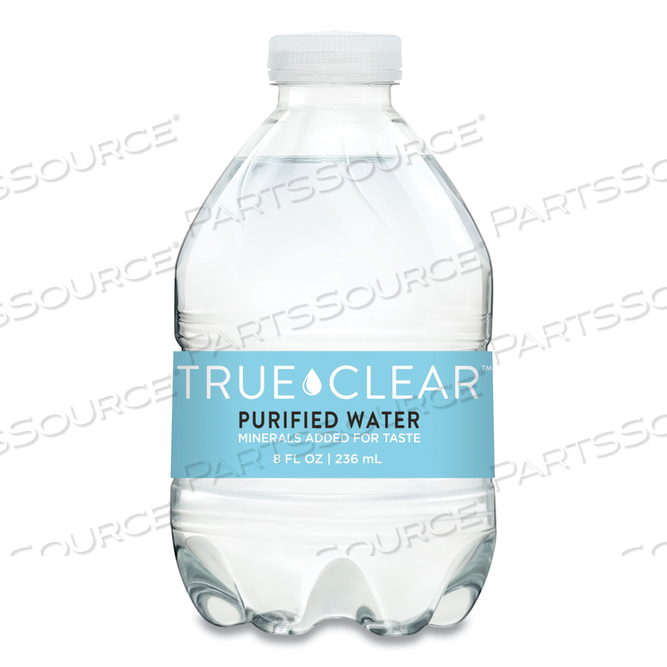 PURIFIED BOTTLED WATER, 8 OZ BOTTLE by True Clear PURIFIED BOTTLED WATER, 8 OZ BOTTLE by True Clear