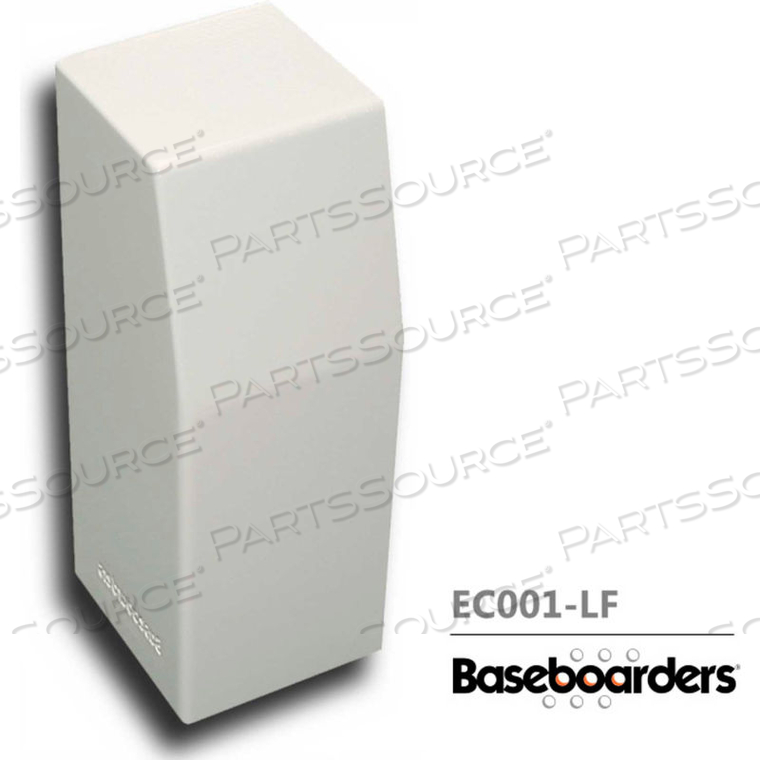 BASEBOARDERS PREMIUM SERIES STEEL EASY SLIP-ON BASEBOARD LEFT SIDE CLOSED ENDCAP, WHITE by Buss General Partner Co. Ltd BASEBOARDERS PREMIUM SERIES STEEL EASY SLIP-ON BASEBOARD LEFT SIDE CLOSED ENDCAP, WHITE by Buss General Partner Co. Ltd