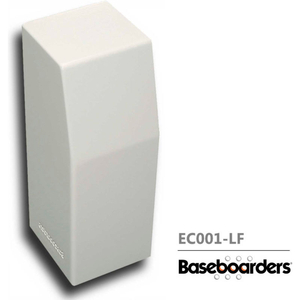 BASEBOARDERS PREMIUM SERIES STEEL EASY SLIP-ON BASEBOARD LEFT SIDE CLOSED ENDCAP, WHITE by Buss General Partner Co. Ltd BASEBOARDERS PREMIUM SERIES STEEL EASY SLIP-ON BASEBOARD LEFT SIDE CLOSED ENDCAP, WHITE by Buss General Partner Co. Ltd