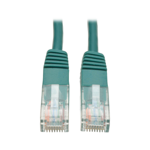 ETHERNET CABLE, CAT5E 350 MHZ MOLDED (UTP) (RJ45 M/M), POE, GREEN, 25 FT by Tripp Lite