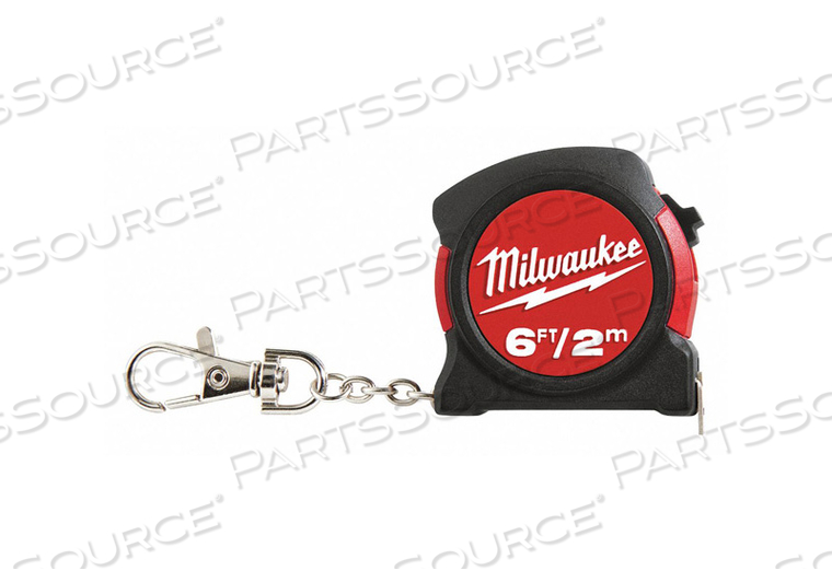 6FT - 2M KEYCHAIN TAPE CLAM HAND TOOLS by Milwaukee Electric Tools