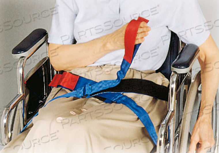 RESIDENT-RELEASE ADJUSTABLE SLIDER BELT - HOOK & LOOP W/RED LOOP by Skil-Care Corporation