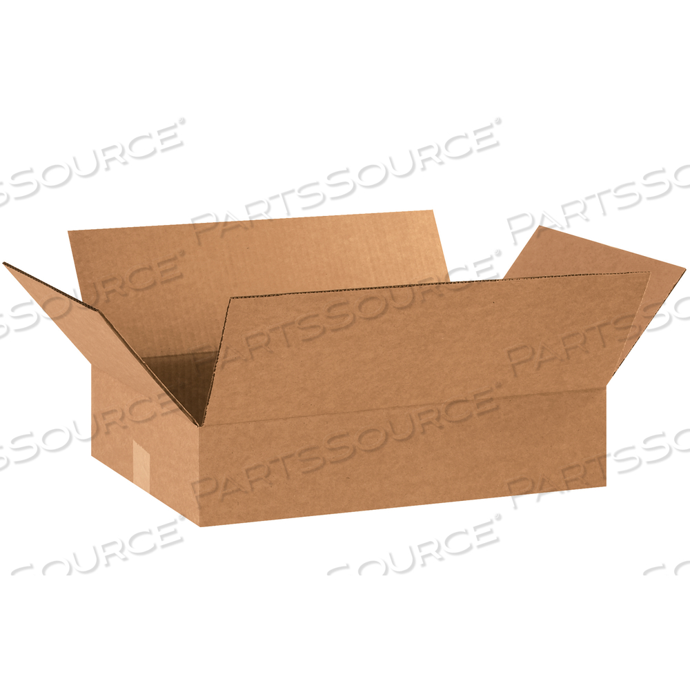 FLAT CORRUGATED BOXES, 18" X 12" X 4", KRAFT, 25/BUNDLE by BOX Partners (Box Acquisitions, LLC)