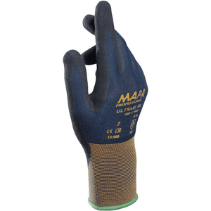 ULTRANE 500 GRIP & PROOF NITRILE PALM COATED GLOVES, LT WEIGHT, 1 PAIR, SIZE 10 by MAPA Professional