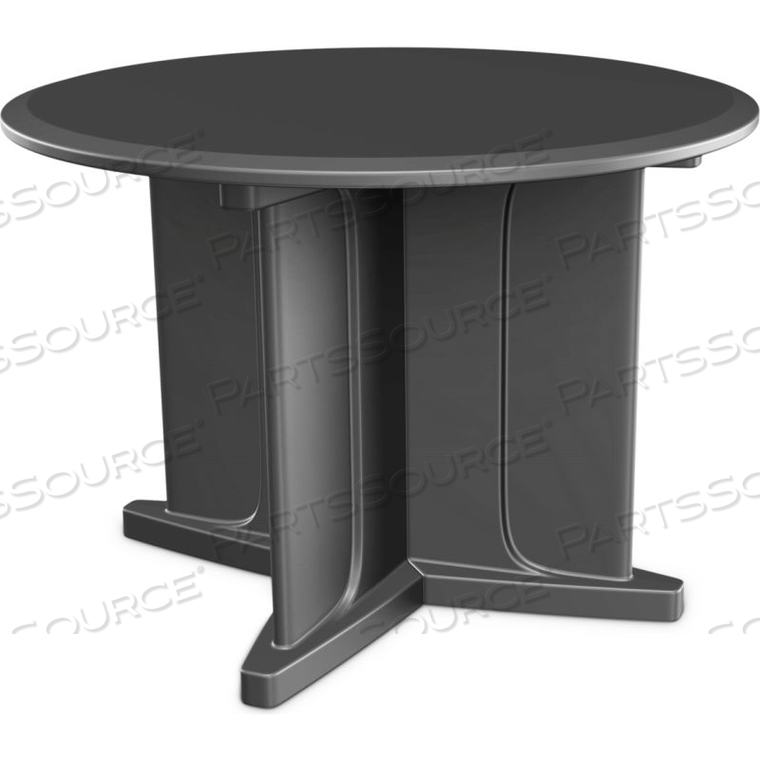 ENDURANCE TABLE 42" ROUND TABLE TOP WITH X BASE - GRAY by Cortech ENDURANCE TABLE 42" ROUND TABLE TOP WITH X BASE - GRAY by Cortech