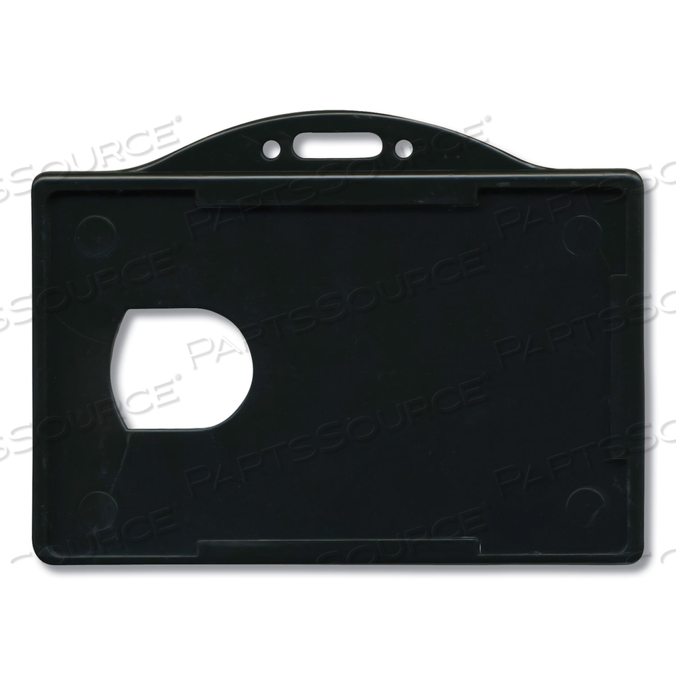 ID CARD HOLDERS, HORIZONTAL, BLACK 3.68" X 2.38" HOLDER, 3.38" X 2.13" INSERT by Advantus ID CARD HOLDERS, HORIZONTAL, BLACK 3.68" X 2.38" HOLDER, 3.38" X 2.13" INSERT by Advantus