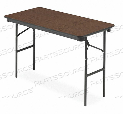 FOLDING TABLE RECTANGLE WOOD 48 L 24 W by Iceberg Enterprises
