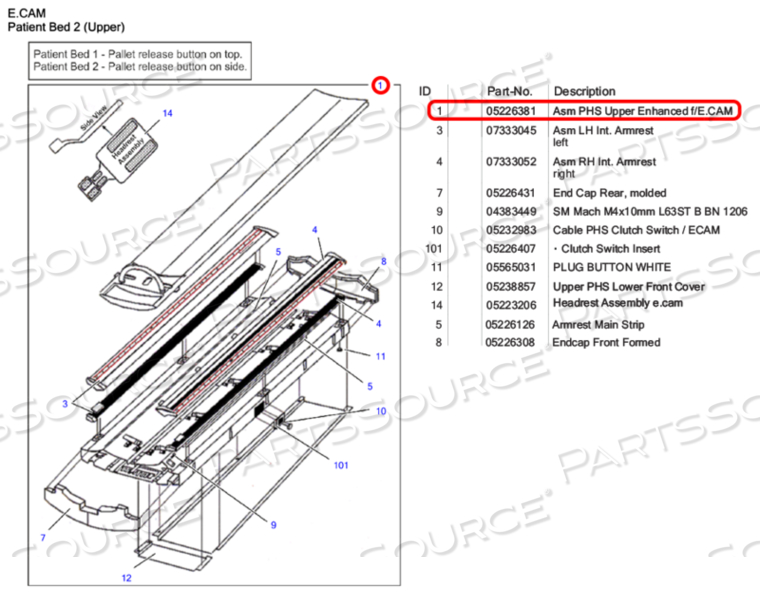 ASM PHS UPPER ENHANCED F/E.CAM by Siemens Medical Solutions