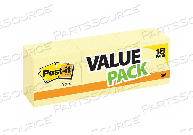 STICKY NOTES 3 X 3 PK18 by 3M Consumer