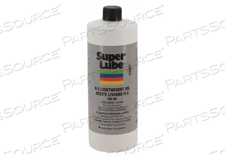 H3 DIRECT FOOD CONTACTOIL BOTTLE 1 QT. by Super Lube
