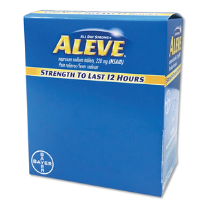 PAIN RELIEVER TABLETS, 50 PACKS/BOX by Aleve